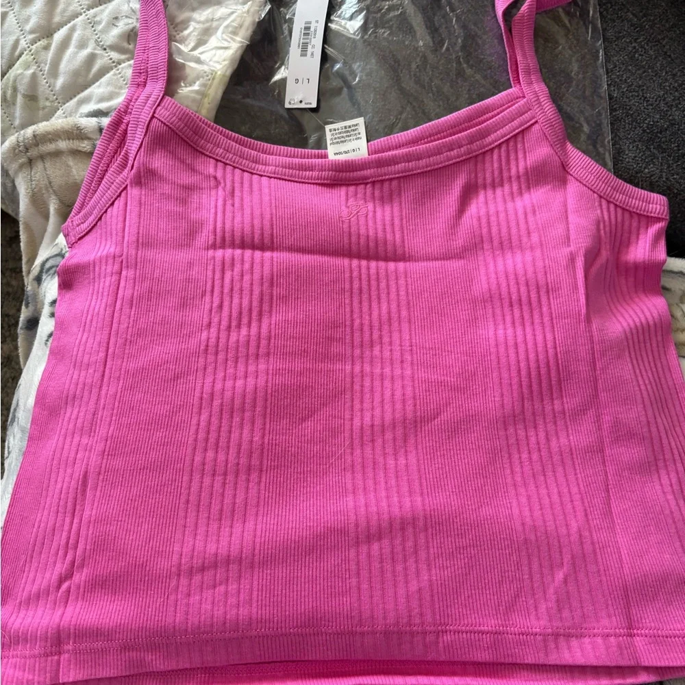 Pink Ribbed Tank Top cami - Picture 4 of 4